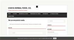 Desktop Screenshot of chayaherbal.com